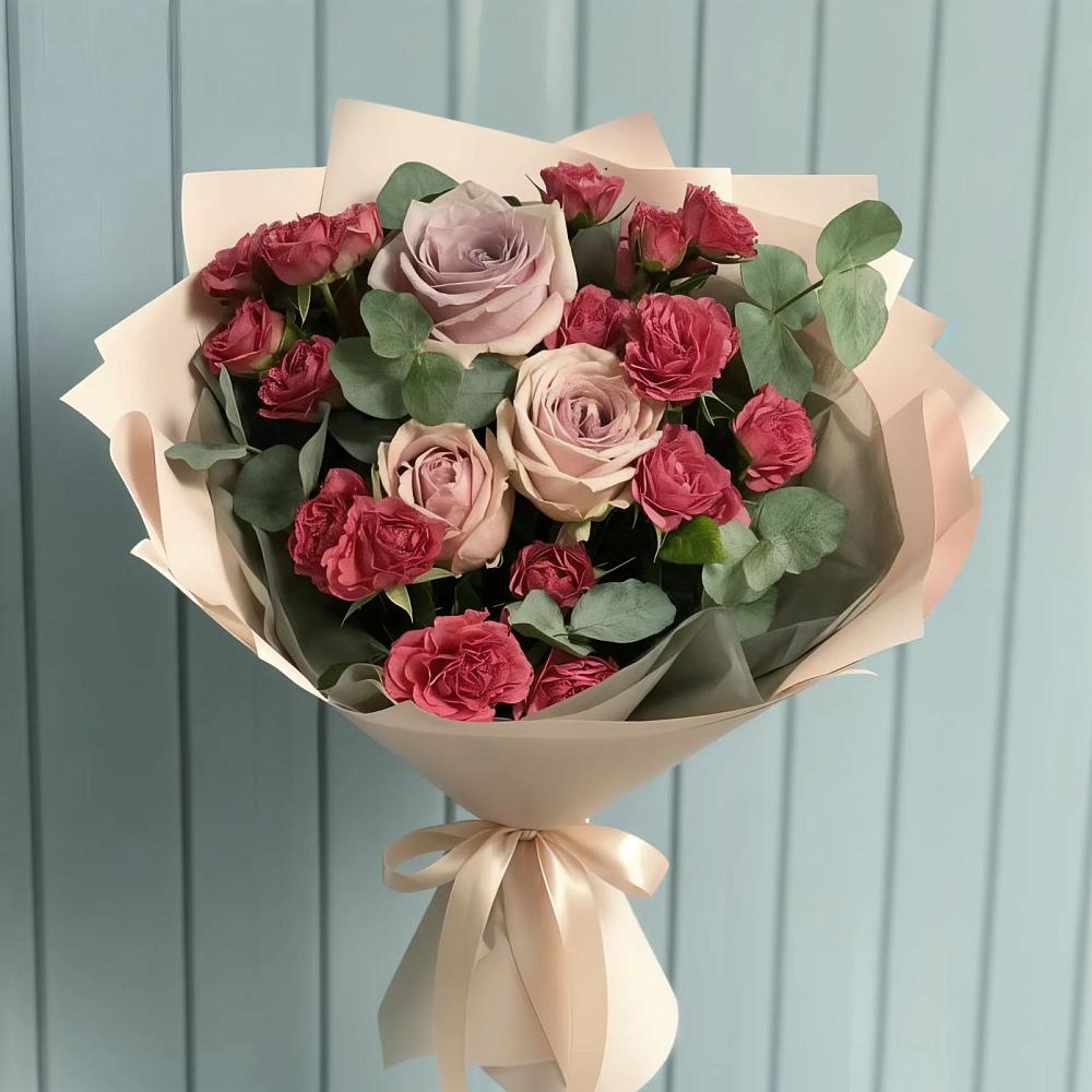 Букет цветов из: Гвоздики и Розы в Курумоч
