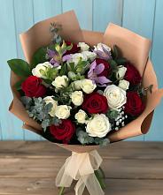 Букет цветов из:  Розы и Альстромерии в Курумоч