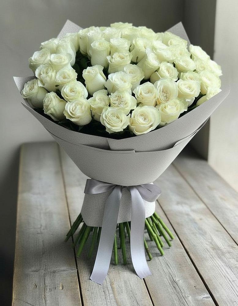 Букет 35 Белых роз в Курумоч