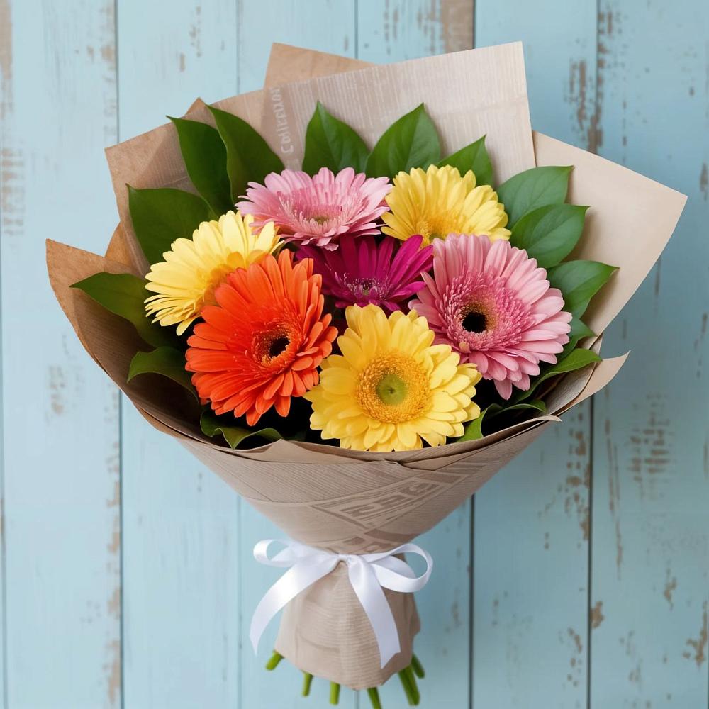 Букет цветов из: Герберы в Курумоч