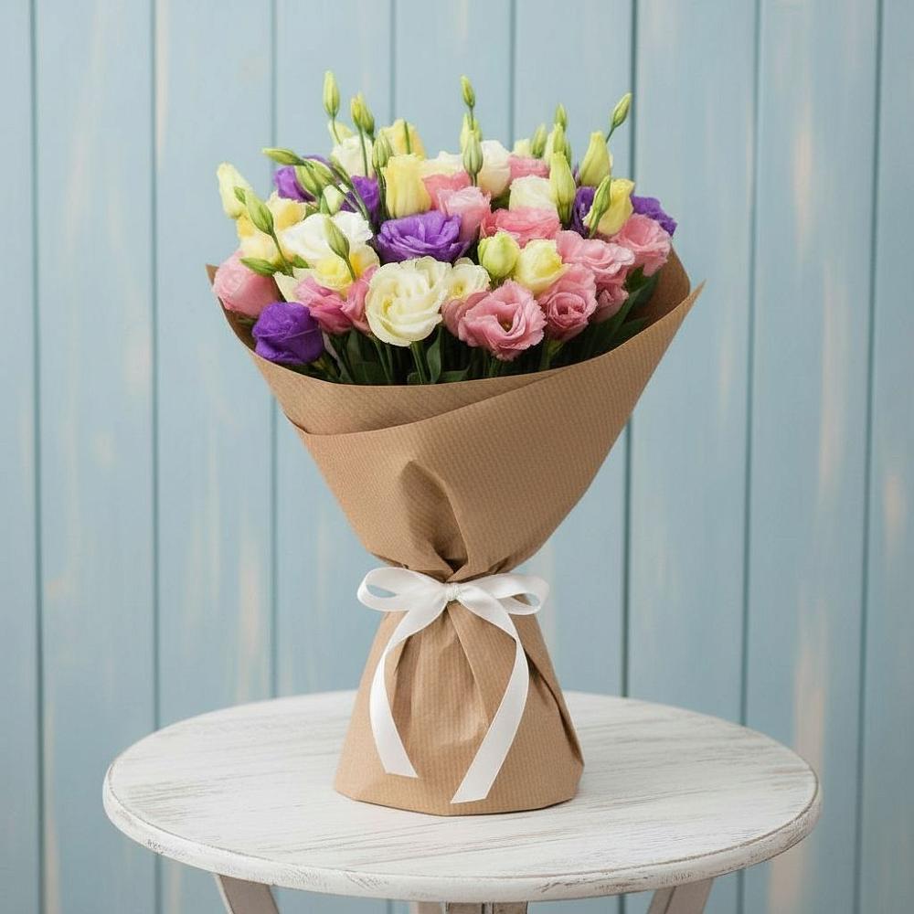 Букет цветов из: Лизиантусы в Курумоч