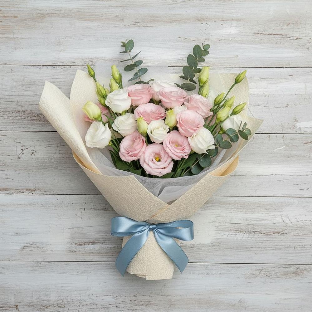 Букет цветов из: Лизиантусы в Курумоч